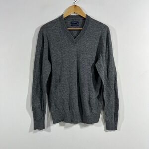 Dustin Quiet Luxury Heritage 100% Lambswool Sweater Womens Medium Knit Pullover